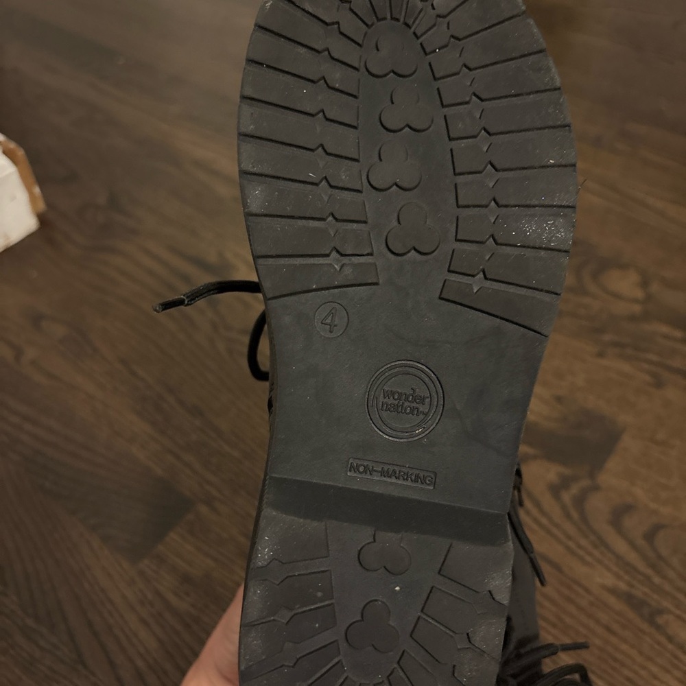 Wonder Nation Black Kids Boots - Picture 3 of 3